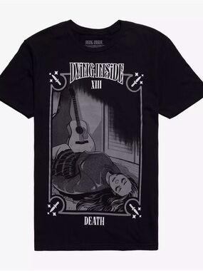 Black White Dying Inside Death Tarot Card T-Shirt Small